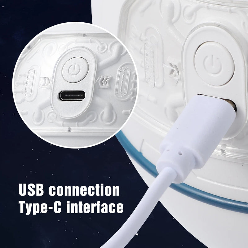 New Astronaut Air Humidifier 220ml With Night Light 1200mAh Battery  Rechargeable Home Aroma oil Diffuser Gift for Kids